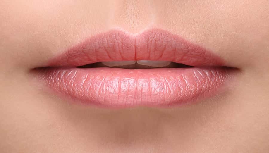 Lips before filler
